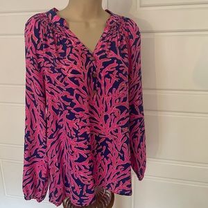 Lilly Pulitzer Elsa silk top sz xs